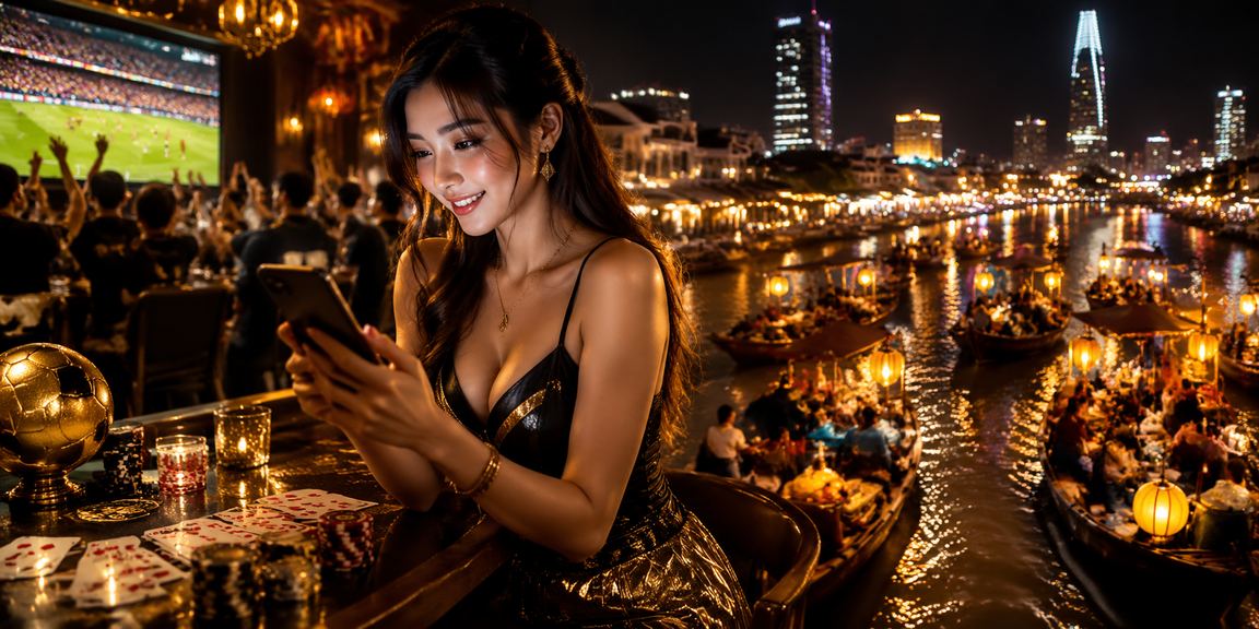 Không khí giải trí sôi động với ánh đèn neon tại một sòng bài ở TP.HCM