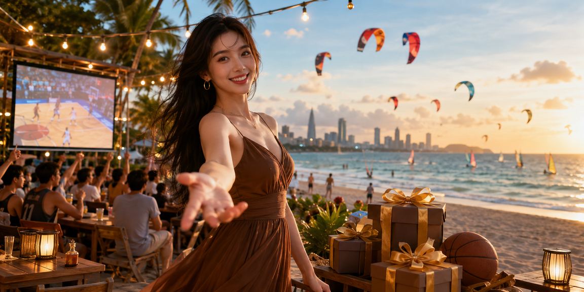 Người dùng thư giãn bên ly cà phê tại Mũi Né, tận hưởng thời gian nghỉ ngơi sau khi chơi game